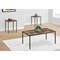 Monarch Specialties Table Set, 3pcs Set, Coffee, End, Black Metal, Brown Reclaimed Laminate, Contemporary, Modern I 7893P - alternate 4